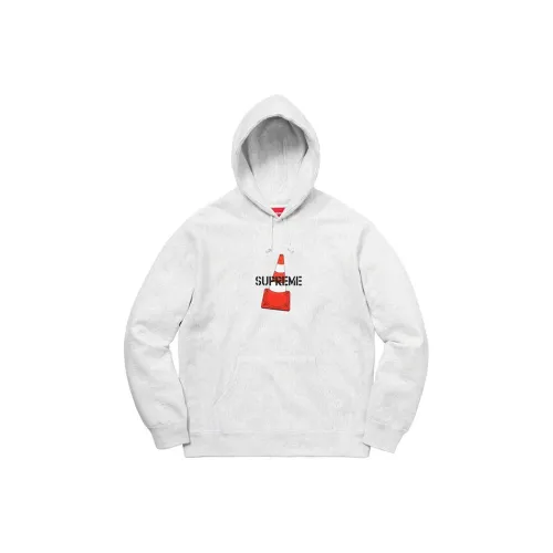 Supreme FW19 Неделя 1 Конический худи свитшот унисекс серый