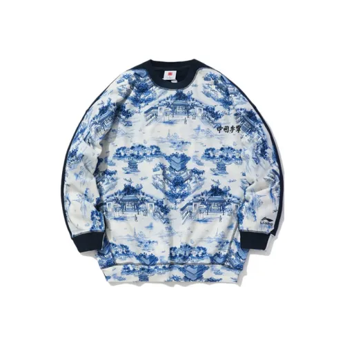 LINING Синий Мужской Свитшот