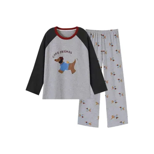 OEING Пижамный комплект женский серый щенок