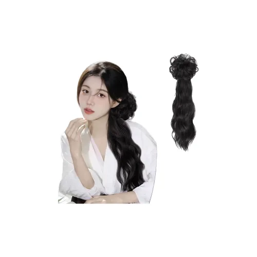 MUYAN Естественный Мягкий Кудрявый Традиционный Китайский стиль Боковая сторона Перук с Пончо Увеличение Объема Волос