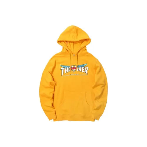 Thrasher Свитшот Американская версия Унисекс Желтый