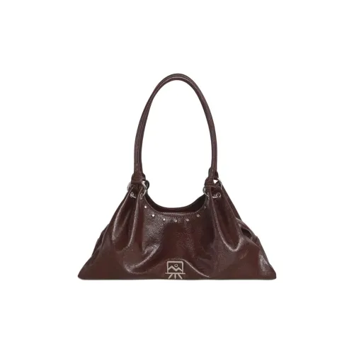 Kikawa Card Сумка через плечо из синтетической кожи среднего размера женская бордового цвета