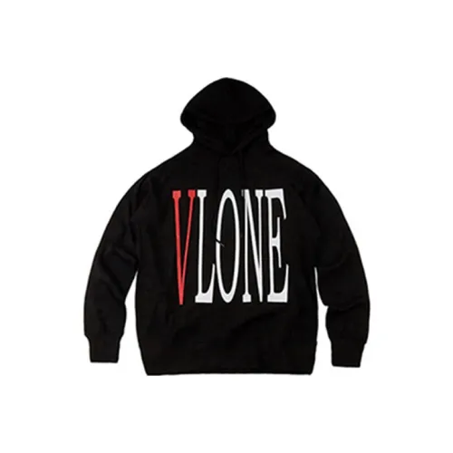 VLONE Big Logo Series Свитшот Унисекс Черный Красный