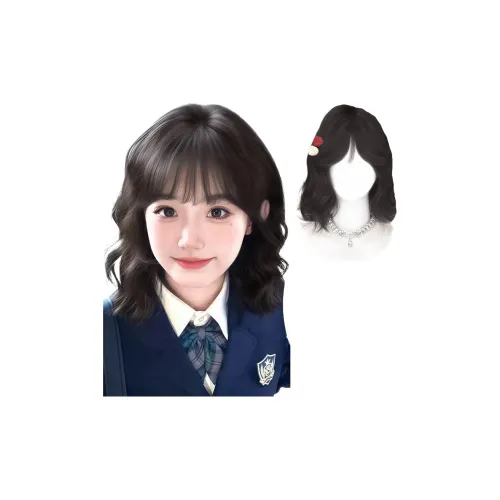 MUYAN Японский стиль Школьная девочка Яйцо Roll Озорной Возраст Уменьшающий Перучка для женских коротких волос