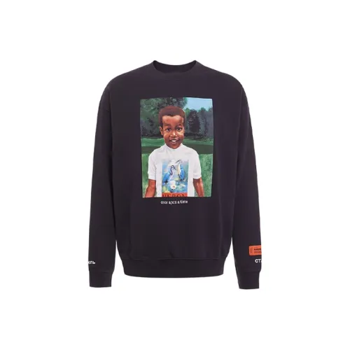 HERON PRESTON Черный Мужской Свитшот