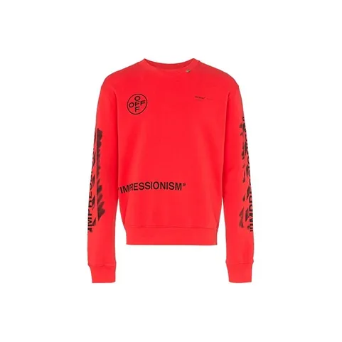 Off Белый SS19 Мужские Свитшоты