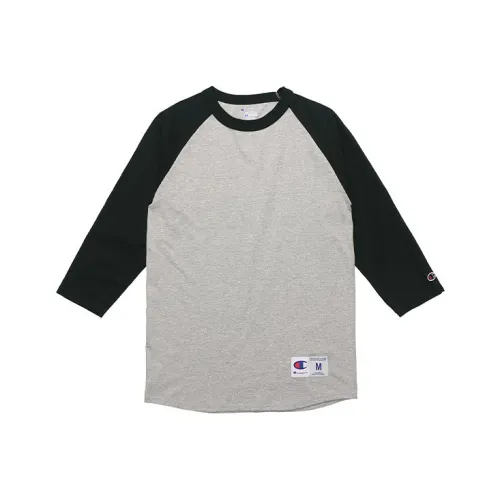 Champion T-Shirt US Version Unisex Black Gray Чемпион T-Shirt США Унисекс Черный Серый
