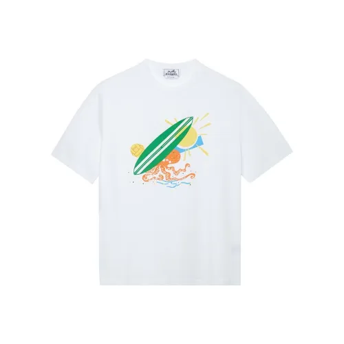 HERMES SS23 T Рубашка Мужская Белая