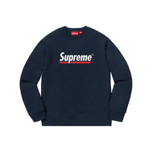 Supreme Свитшот Унисекс Темно-синий