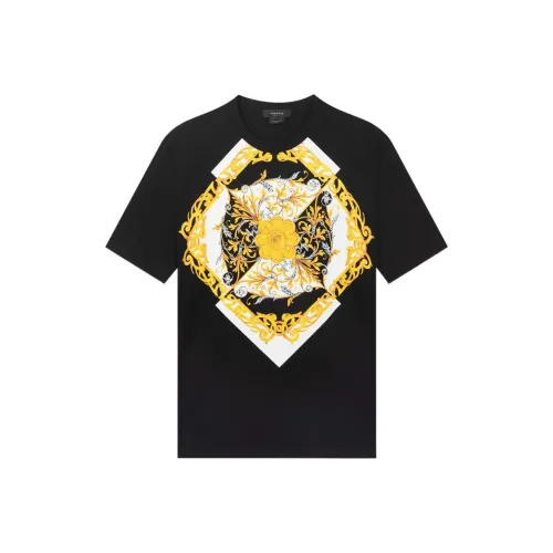 VERSACE Мужские черные T-рубашки