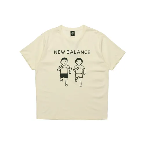New Balance совместный бренд x Noritake Collection T-рубашка унисекс цвет слоновая кость