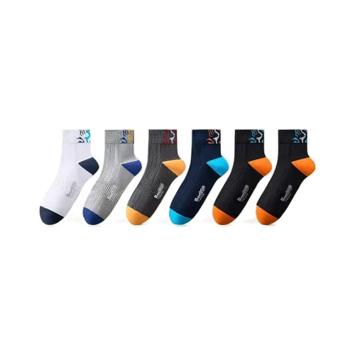 H YXIANG Носки Crew Унисекс упаковка из 6 пар