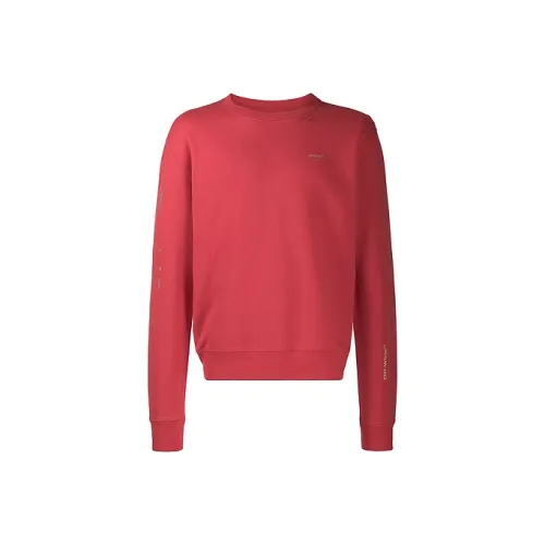 Off Белый FW20 Красный Мужские Толстовки