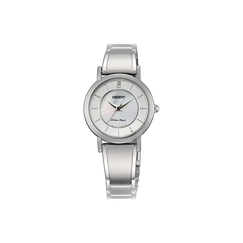 ORIENT SLIM Collection Кварцевый механизм нержавеющий стальной ремешок часы 28 мм женские белый циферблат