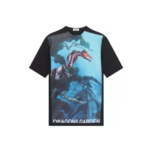 Valentino T-рубашка мужская черно-синяя