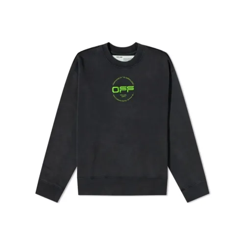 Off Белый SS20 Черный Мужские Толстовки