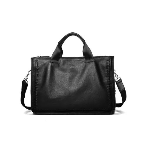 SEPTWOLVES Корова Кожа Сумка Стандартная Мужская Черная