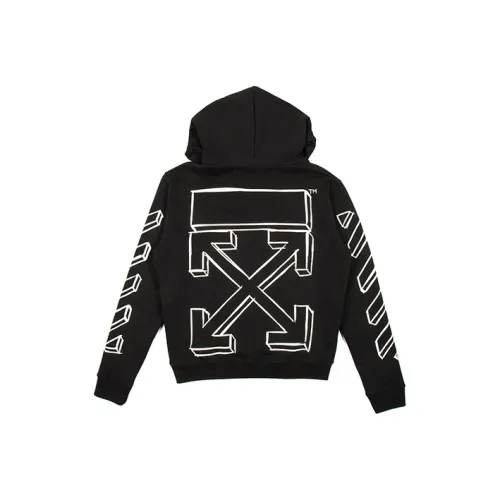 OFF Белый Толстовка Мужской Черный