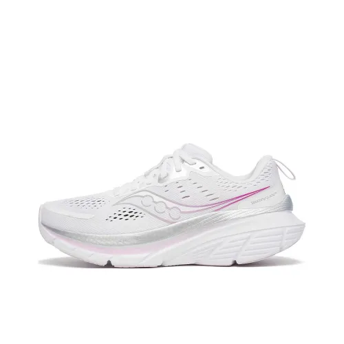 Saucony Guide 18 Slip-resistant Abrasion-resistant Low Top Casual Running Shoes Women's White