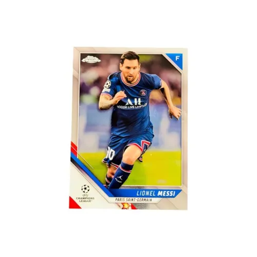Topps Messi Большой Париж Barcelona Chrome Base Коллекционная спортивная карта 1 шт