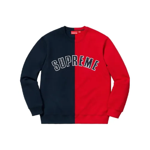 Supreme FW18 Толстовка Унисекс Синий Красный