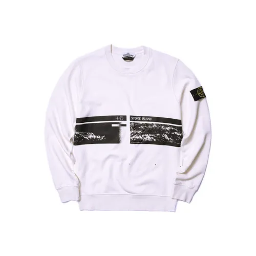 STONE ISLAND Толстовка Мужская Белая