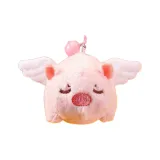 Белый Squinty Little Flying Свинья [Брелок Стиль]