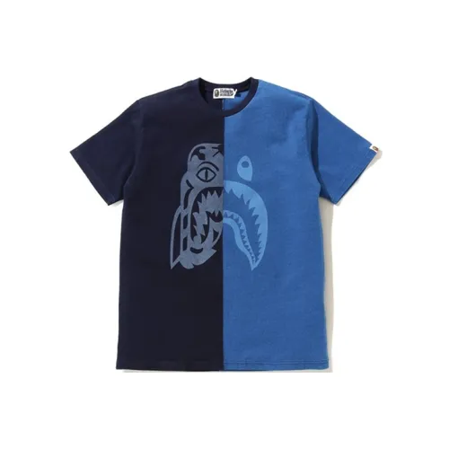 A BATHING APE Shark Series T-Shirt Унисекс Синий