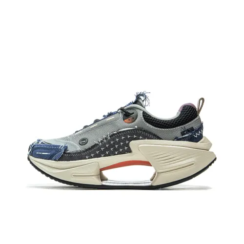 Подкладка Устойчивая к истиранию Легкий Отскок Низкий Топ Повседневная обувь Мужская Серый Черный Синий