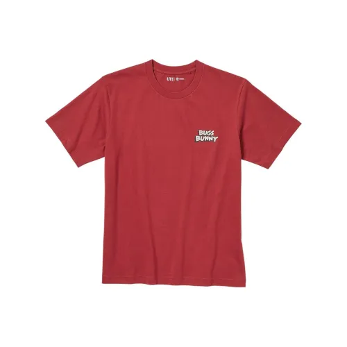 UNIQLO Красный Унисекс Футболка