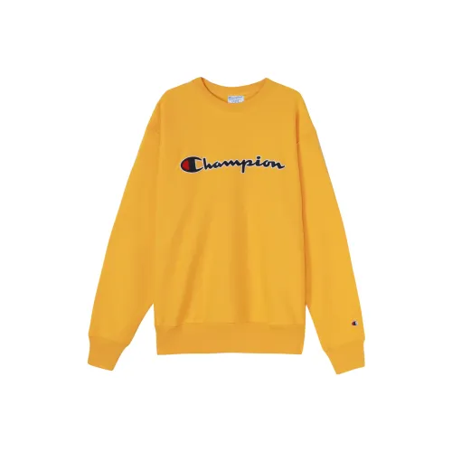 Champion Свитшот Американская версия Унисекс Золотой