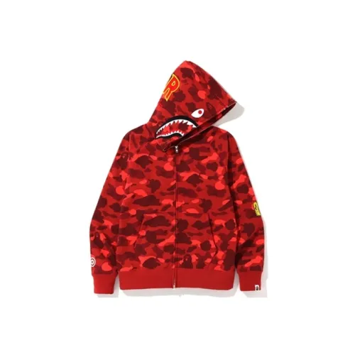 A BATHING APE Shark Series Свитшот Мужской Красный