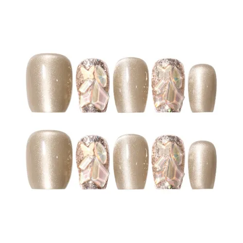 MAYCHAO Ручная работа Искусственный Ногтик Короткий ЛАДЬЯ