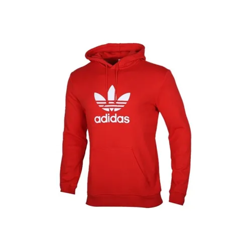 Adidas Originals Trefoil Ярко-розовый Красный Флуоресцентный Мужские Свитшоты