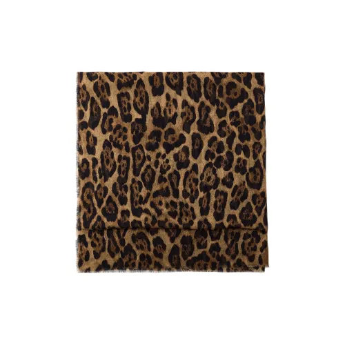 ZARA Шарфы из шелка с принтом леопарда для женщин