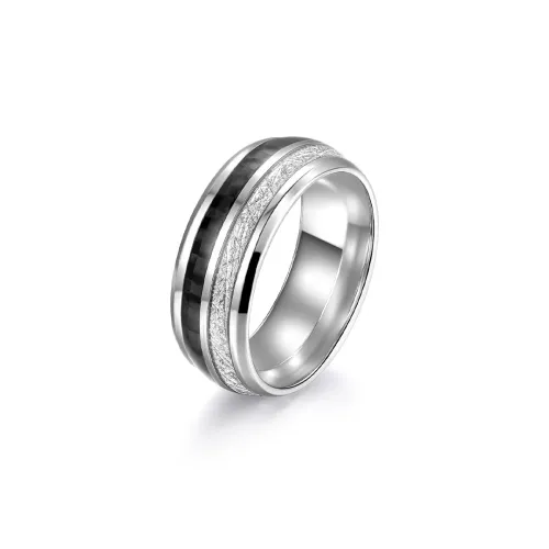 FAIRWHALE Кольца из титана и стали унисекс