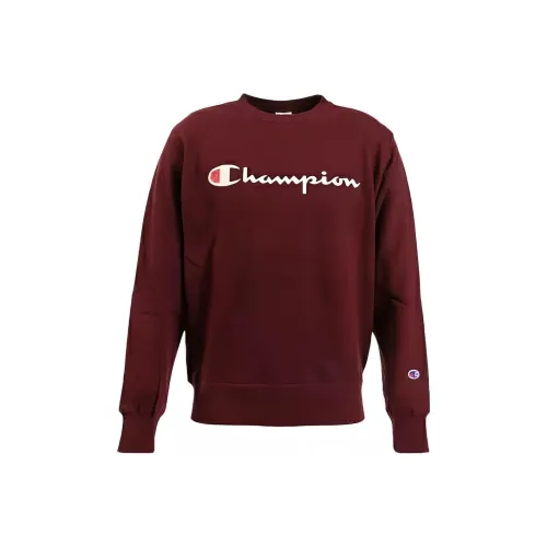 Champion Толстовка Японская версия Унисекс Бордовый