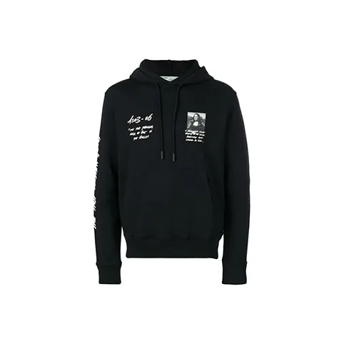 OFF Белый Свитшот Мужской Черный