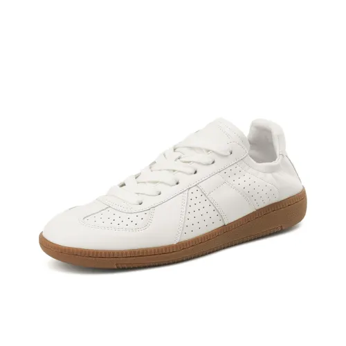 OCCAMAN Немецкие армейские кроссовки Легкие и Дышащие Низкий Топ Повседневный Женские Белые