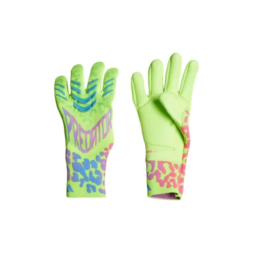 Adidas Полиэстер Эластан Полиамид Силикон Спортивные Перчатки Унисекс Зеленый