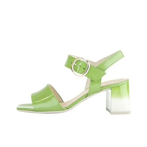 Gabor Модный One Ремень Сандалии 6,5 см Женские Зеленые