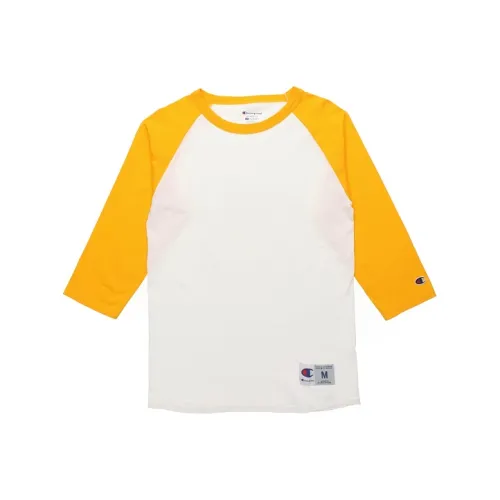 Champion T-Shirt US Version Unisex White Yellow