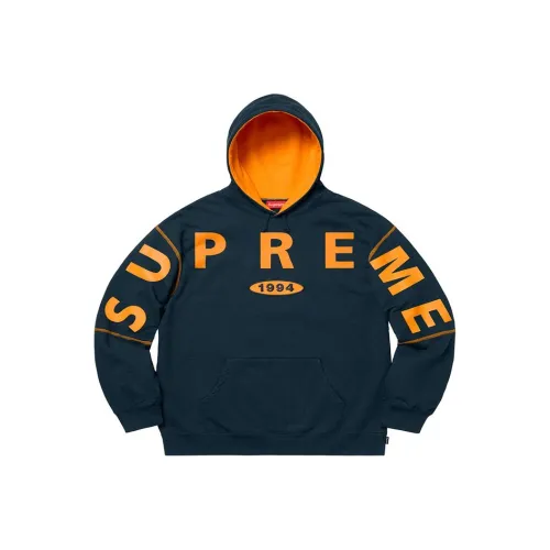 Supreme FW19 Толстовка Унисекс Морской Синий