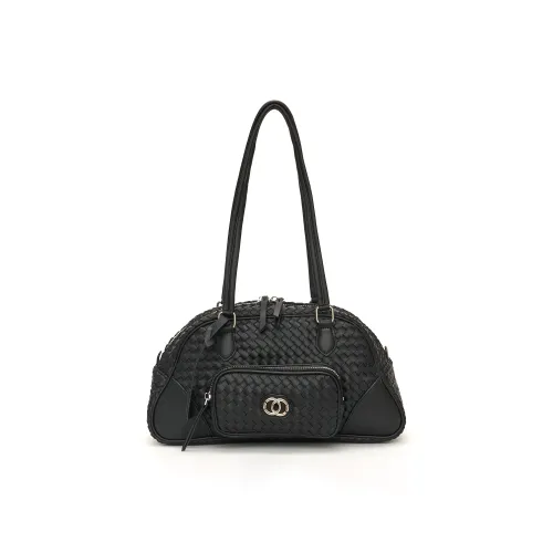 BONSAI STUDIO Микрофибра Сумка через плечо Маленькая квадратная сумка Сумка на плечо Стандартная Женская Кофейная Черная