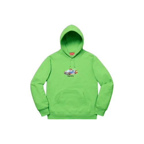 Supreme FW19 Week 5 Cop Car Худи Унисекс Зеленый