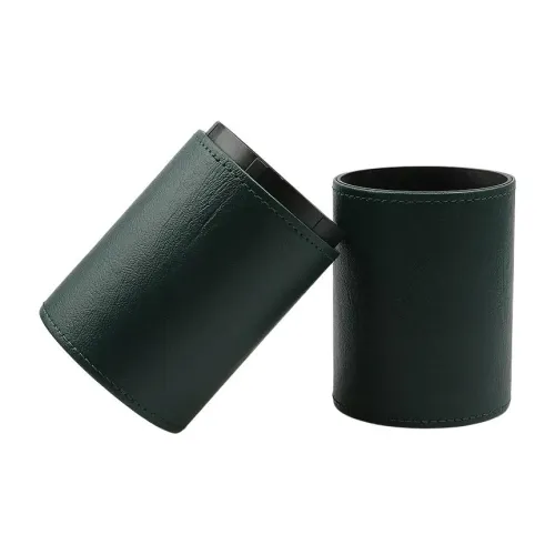 FOYULE Кисть для макияжа Хранение Ведрообразный Красота Инструменты Коробка с откидной крышкой Пылеустойчивый Прочный PU Кожа