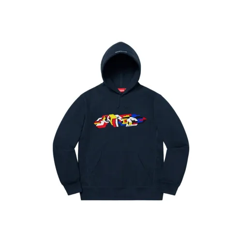 Supreme FW19 Свитшот Унисекс Морской Синий