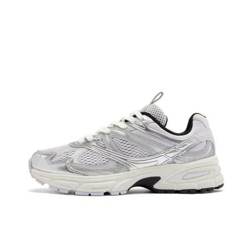 QIAODAN Slip устойчивый к истиранию дышащий низкий топ кэжуал женский фиолетовый серебряный