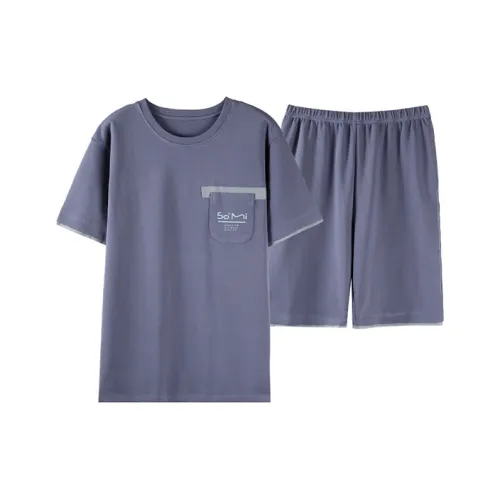 MIIOW Pajama Комплект Мужской Серый Фиолетовый