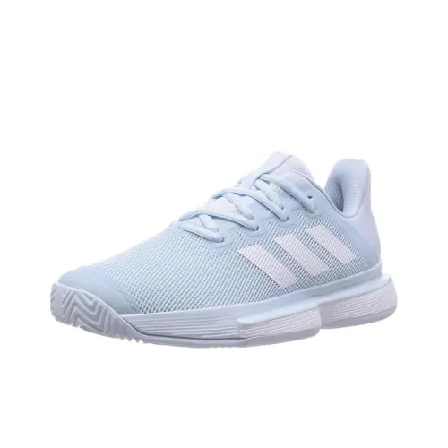 Adidas Solematch Bounce Slip-Resistant Abrasion-Resistant Low-Top Tennis Shoes Women's Blue Adidas Solematch Bounce Противоскользящие Износостойкие Низкие Кроссовки для тенниса Женские Синие
